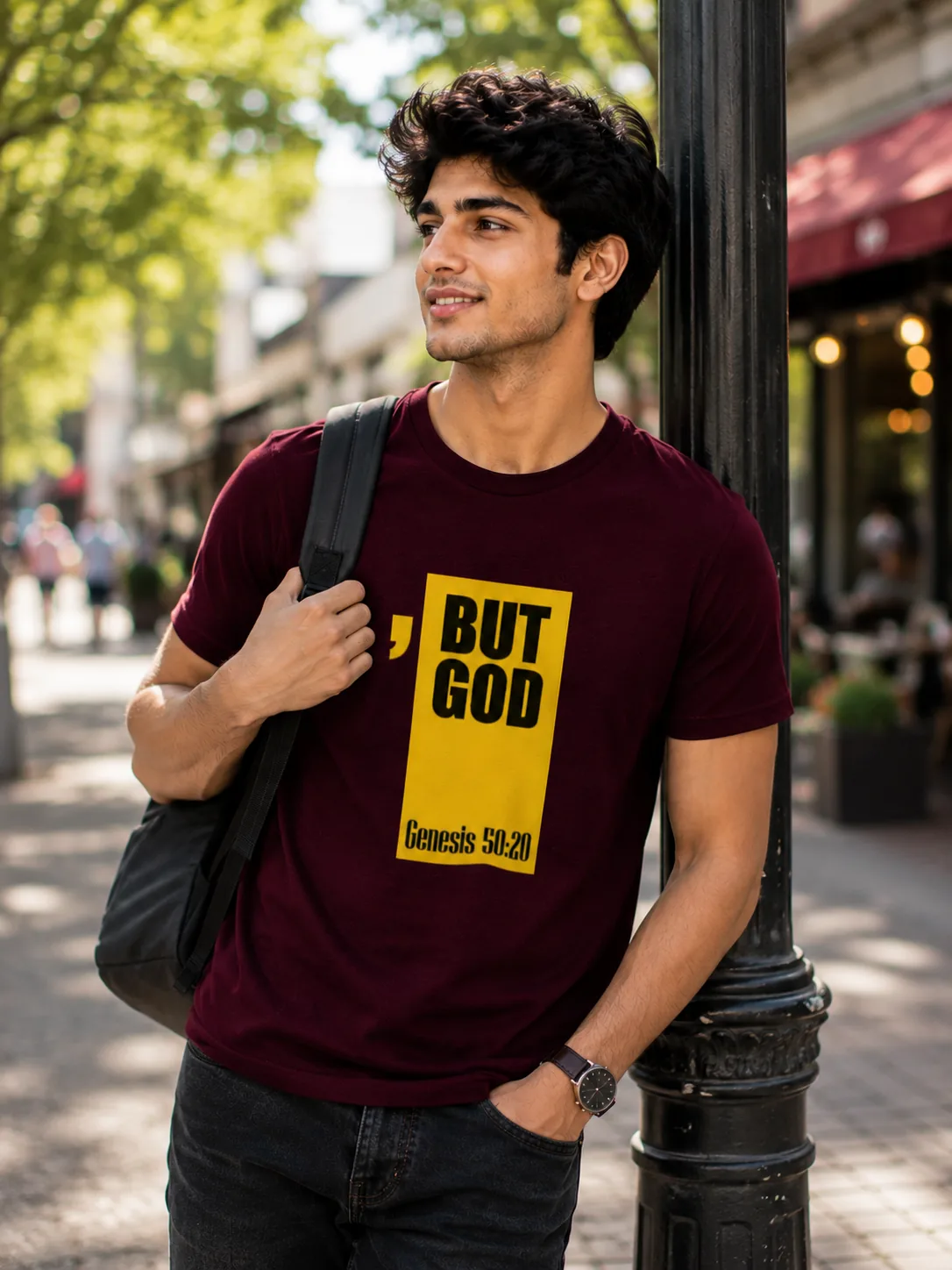 But God Navy Tshirt
