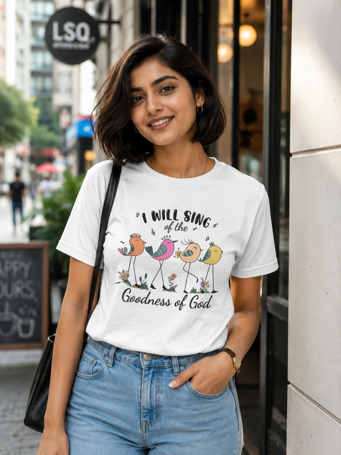 I Will Sing Of The Mercies White Tshirt