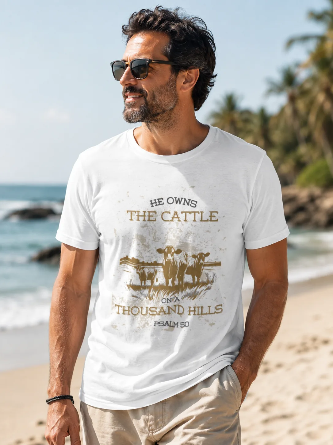 Cattle On 1000 Hills White Tshirt
