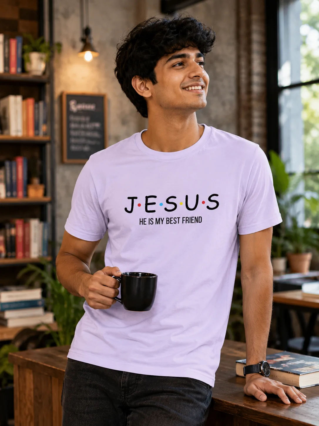 Jesus Lavender Tshirt
