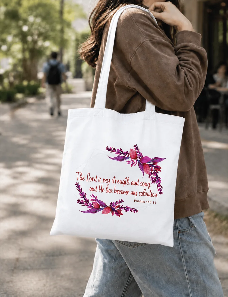 The Lord Is My Strength Non Zipper Tote Bag