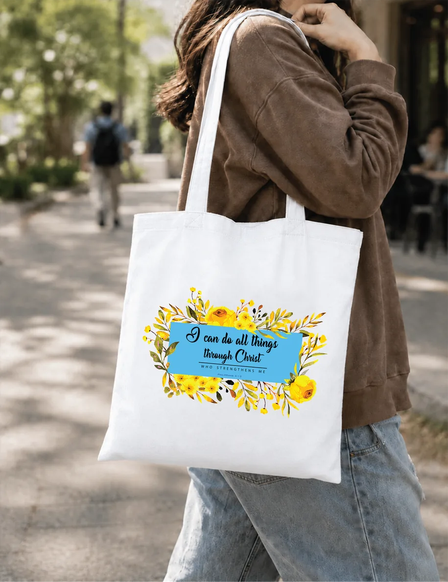 I Can Do All Things Non Zipper Tote Bag