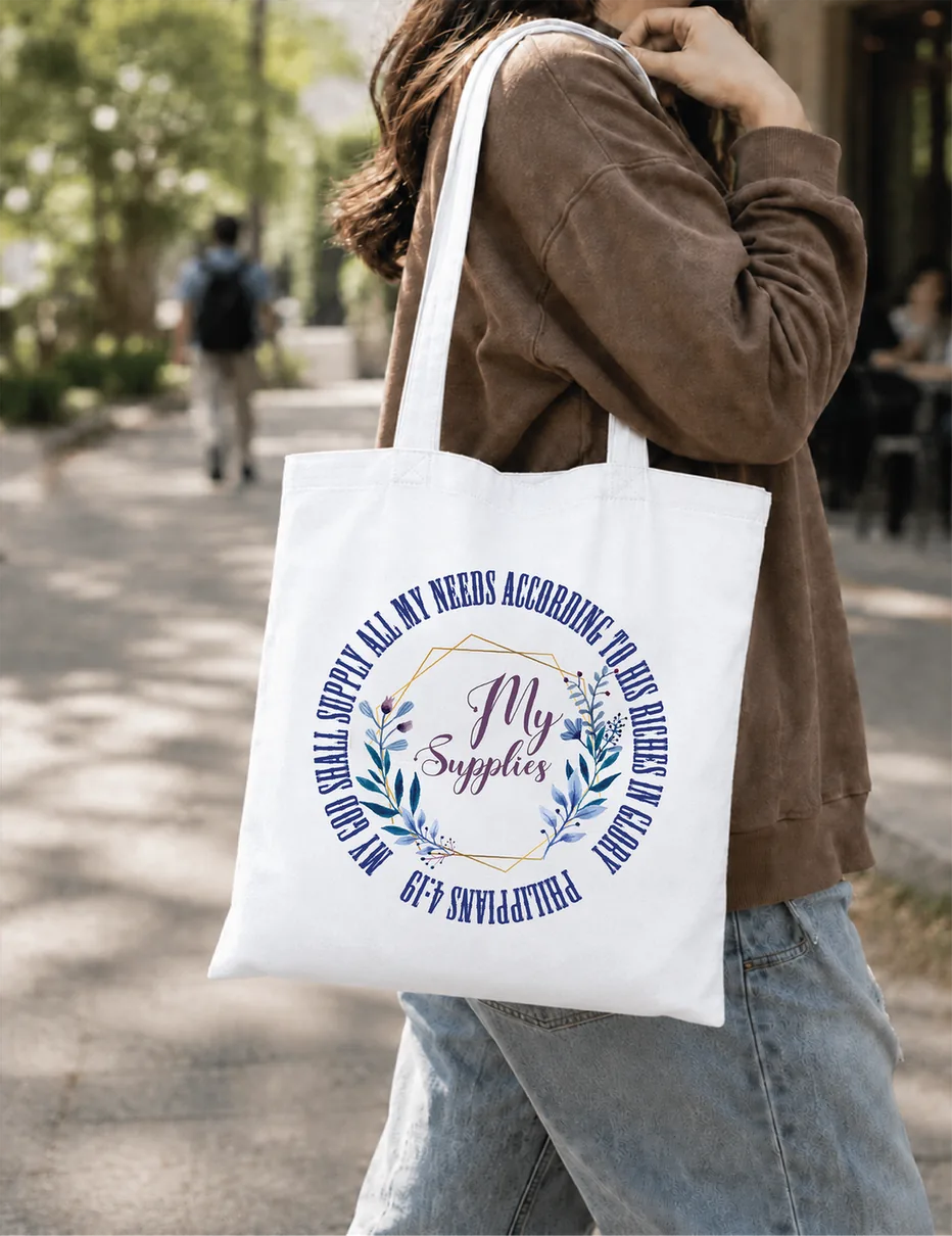 God's Provision Non Zipper Tote Bag