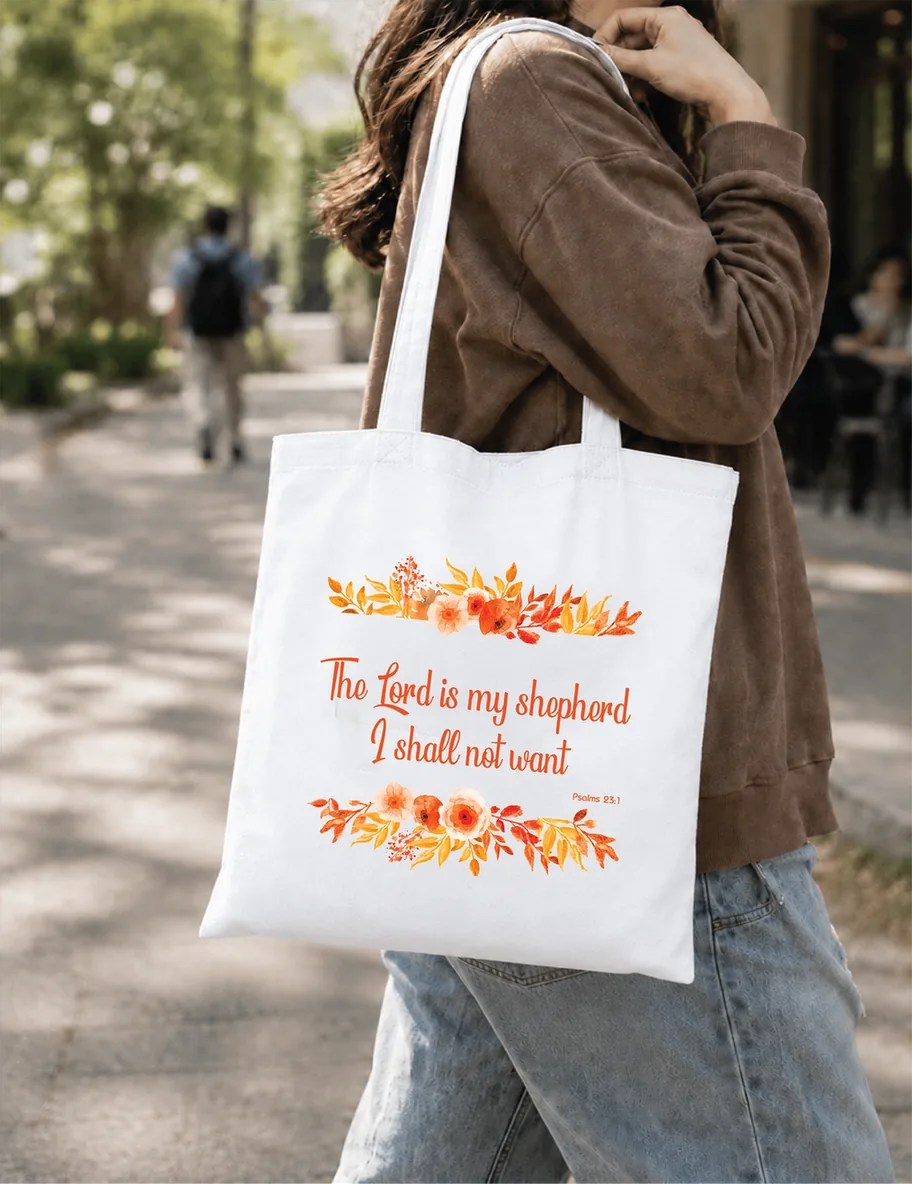 The Lord Is My Shepherd Non Zipper Tote Bag